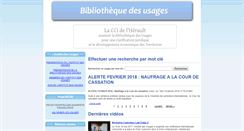 Desktop Screenshot of bibliotheque-des-usages.cde-montpellier.com